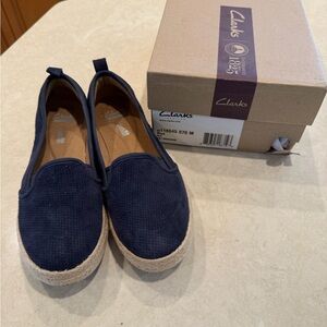 Clarks Navy Espadrilles for Women